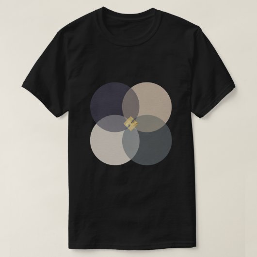 Ikigai Japanese Philosophy Glitch Aesthetic  Tシャツ (デザイン正面)