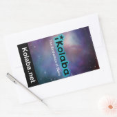 iKolaba星の出身地ステッカー 長方形シール (封筒)