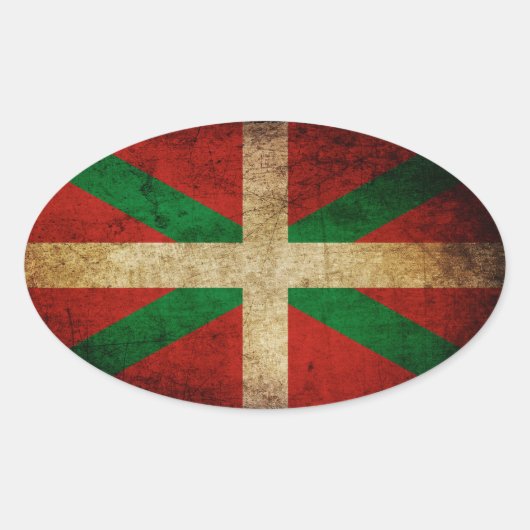 Ikurriña antigua 楕円形シール (正面)