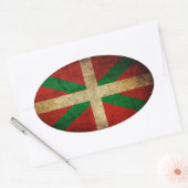 Ikurriña antigua 楕円形シール (封筒)