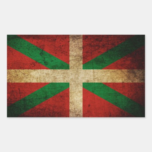 Ikurriña antigua 長方形シール (正面)