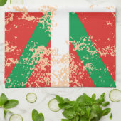 Ikurriña desgastada キッチンタオル (折り畳み)