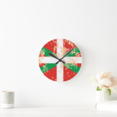 Ikurriña desgastada ラウンド壁時計 (ホーム)