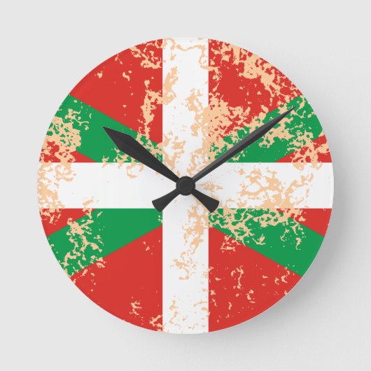 Ikurriña desgastada ラウンド壁時計 (正面)