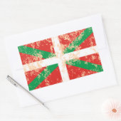 Ikurriña desgastada 長方形シール (封筒)