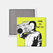 ILを取得する時間！ マグネット (正面/裏面)