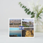 ILイスラエル – エルサレム・テルアビブ – 死海 – マサダ ポストカード (スタンド正面)