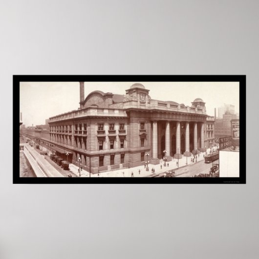 IL鉄道シカゴ写真1912 ポスター (正面)