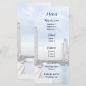 IL – ビューFrom Michigan Avenue Bridge Chicago メニュー (正面/裏面)