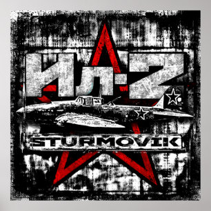 Il-2ソ連の地上攻撃機 ポスター