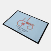 IL Doormat，シカゴ，ハリーのカフェ ドアマット (アングル)