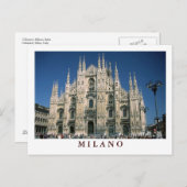 「Il Duomo, Milano」ポストカード ポストカード (正面/裏面)