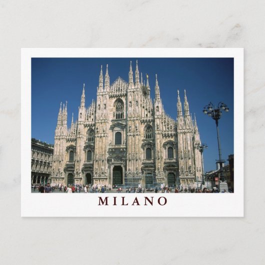 「Il Duomo, Milano」ポストカード ポストカード (正面)