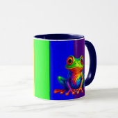 Il est beau ce mug avec sa grenouille rigolote.  マグカップ (正面右)