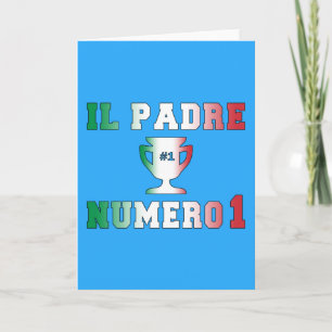 Il Padre Numeroイタリアンな父の日の1人の#1パパ カード