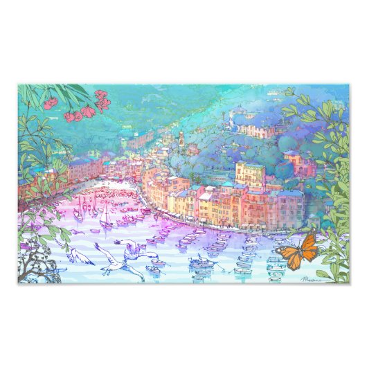 Il promontorio di Portofino フォトプリント (正面)