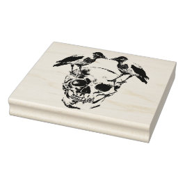 Il teschio e i corvi della corona ラバースタンプ