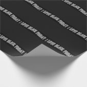 ILBFブラックストライプ ラッピングペーパー (角)