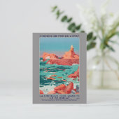 Ile de Brehat France Vintage Poster 1930 ポストカード (スタンド正面)
