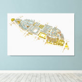 Ile-de-la-Cite。パリフランス キャンバスプリント (インサイチュ (ウッドフロア))