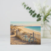 Île de Ré France Bicycle ポストカード (スタンド正面)