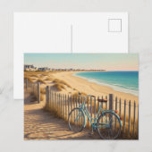 Île de Ré France Bicycle ポストカード (正面/裏面)