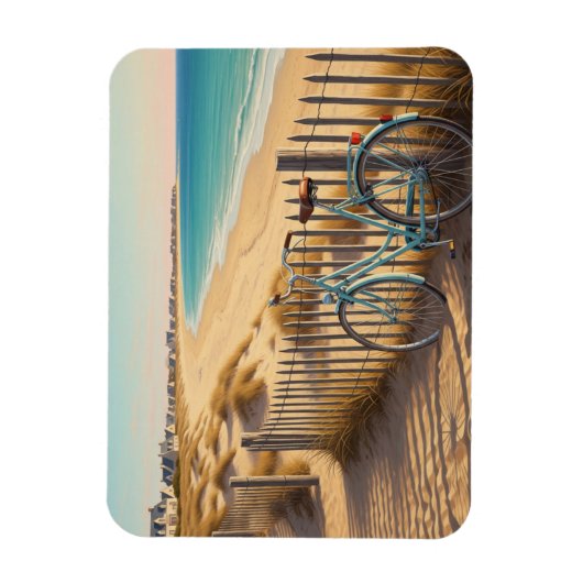 Île de Ré France Bicycle マグネット (縦)