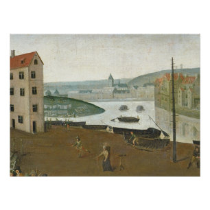 Ile Notre Dame 1590-3年(キャンバスの油) ポスター