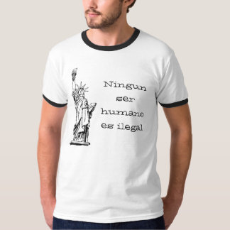 ilegal Ningunのserのhumano ES Tシャツ