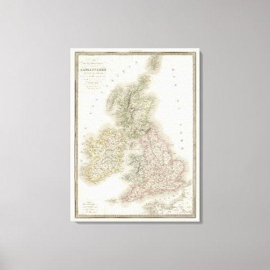 Iles Britannik – イギリス諸島 キャンバスプリント (正面)