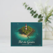 Îlet du Gosier Guadeloupe ポストカード (スタンド正面)