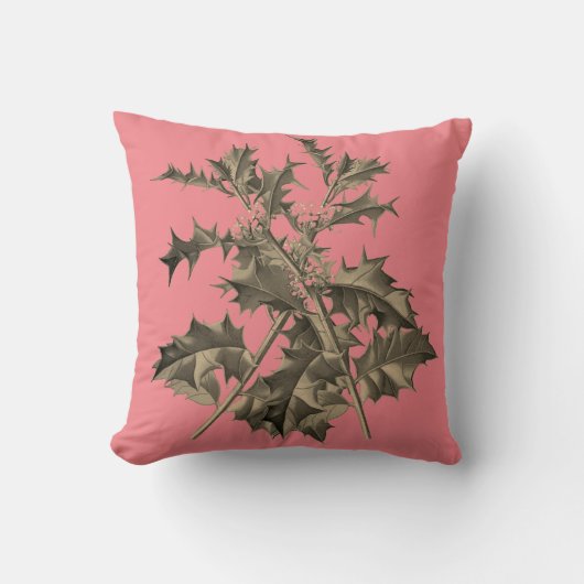 Ilex – Holly – Stechpalme – Christdorn クッション (正面)