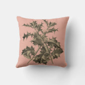 Ilex – Holly – Stechpalme – Christdorn クッション (裏面)