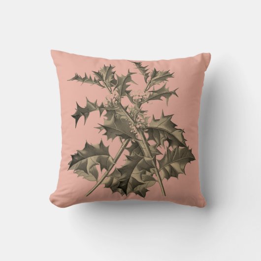 Ilex – Holly – Stechpalme – Christdorn クッション (正面)