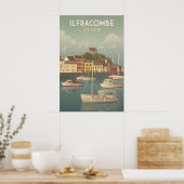 Ilfracombe Devon Travel Poster ポスター (キッチン)