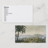 Ilheus (色の版木、銅版、版画) 名刺 (正面/裏面)