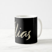 Ilias Name whitegold Tasse Teetasse Kaffeetasse コーヒーマグカップ (正面右)