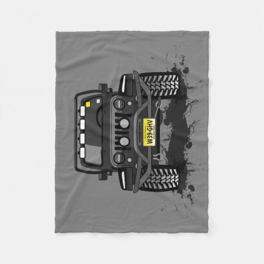 ilikejeeps フリースブランケット (正面)