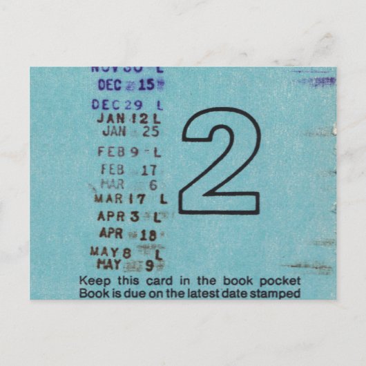 Ilium公共図書館カードNo. 2 ポストカード (正面)