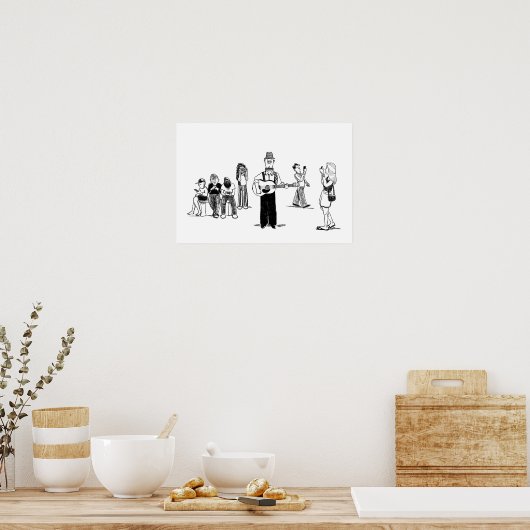 iLiveミュージシャンポスター ポスター (キッチン)