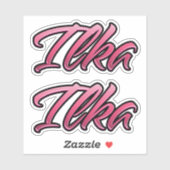 Ilka faded pink Aufkleber Sticker Stickerset シール (シート)