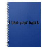 Ilkeあなたの毛、孤児の黒TVショーからの引用文 ノートブック (正面)