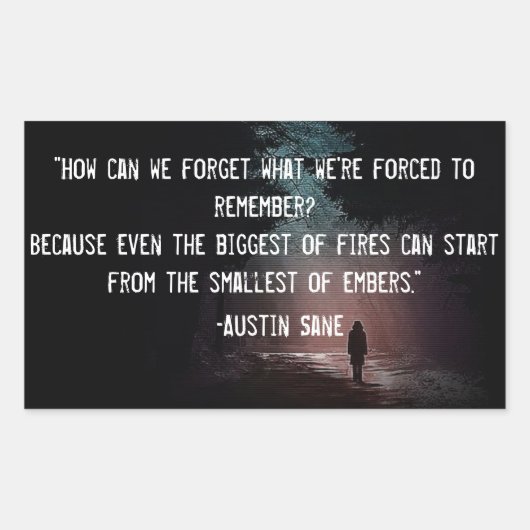 ILLシーン引用文ステッカー#1 長方形シール (正面)