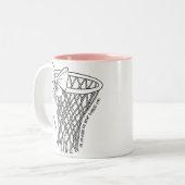 I'll Always Be Your Biggest Fan Basketball Bow ツートーンマグカップ (正面左)