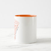 I'll Always Be Your Biggest Fan Basketball Bow ツートーンマグカップ (中央)