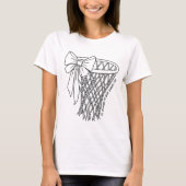 I'll Always Be Your Biggest Fan Basketball Bow Tシャツ (正面)