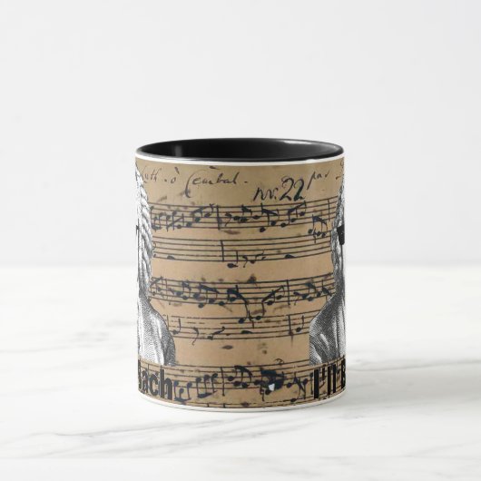 I'll be Bach Gift for Musician, Bach lover マグカップ (中央)