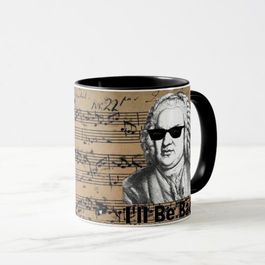 I'll be Bach Gift for Musician, Bach lover マグカップ (正面右)