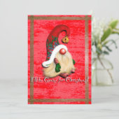 I'll Be Gnome for Christmas Flat Holiday Card シーズンカード (スタンド正面)