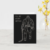 I'll Be In My Office  カード (黄色い花)